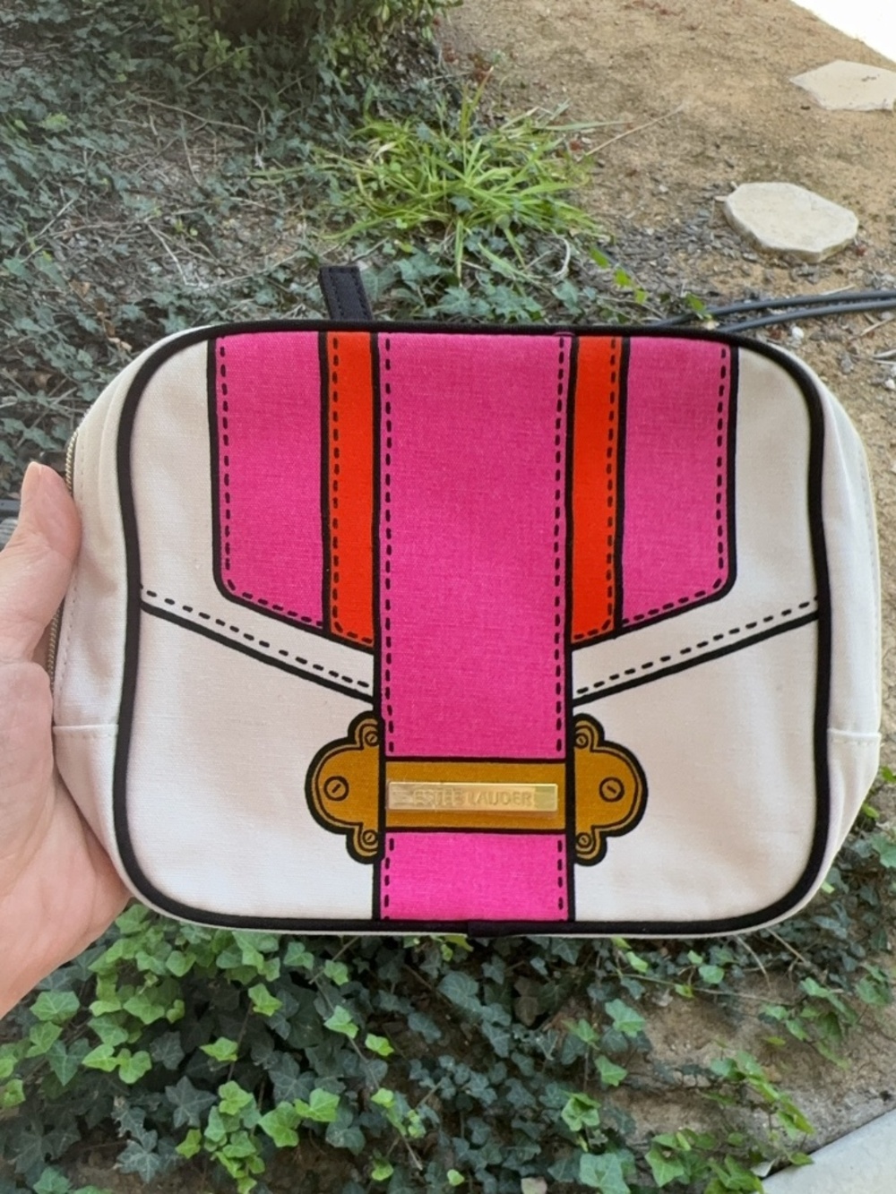 Estee Lauder Makeup Cosmetics Bag/ Pouch with zipper 7*6*2